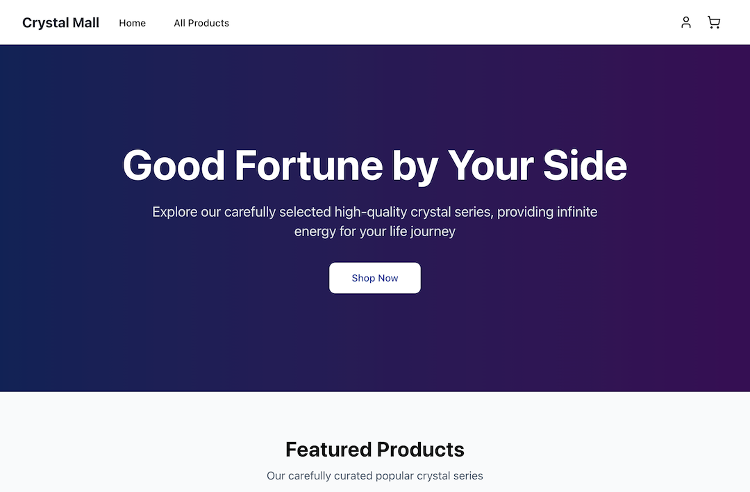 A Shopify ecommerce website template built with Next.js, Shopify Storefront API, and EdgeOne Pages, offering complete features such as product display, shopping cart, user login, and more.
